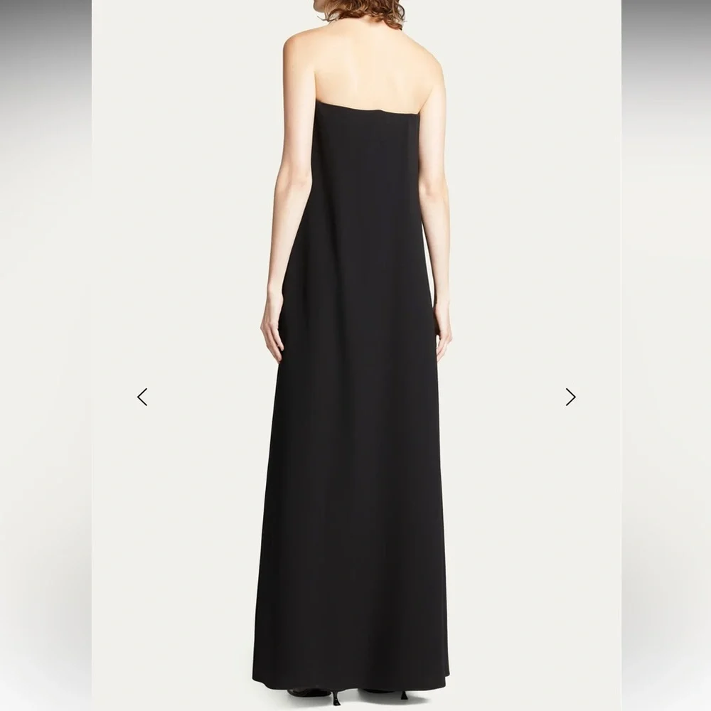 The Row Pau Strapless Dress - Black size 2 - Picture 2 of 7